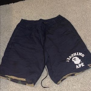 Reversible bape shorts